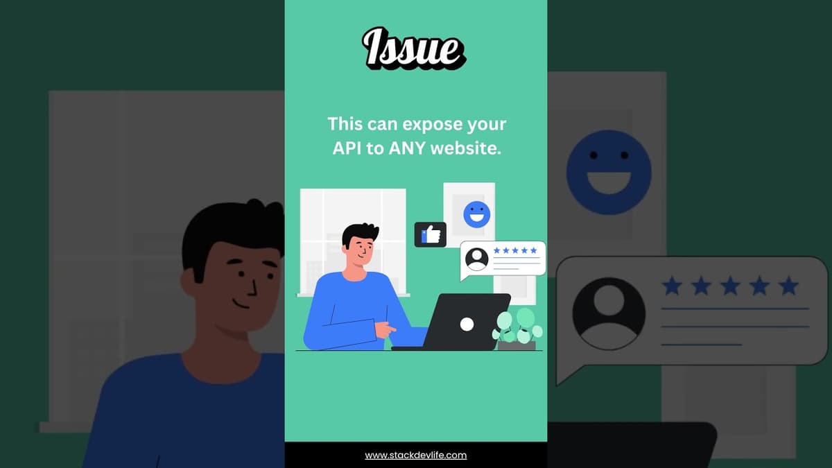 CORS isn’t a bug 😳 It’s protecting your API #shorts